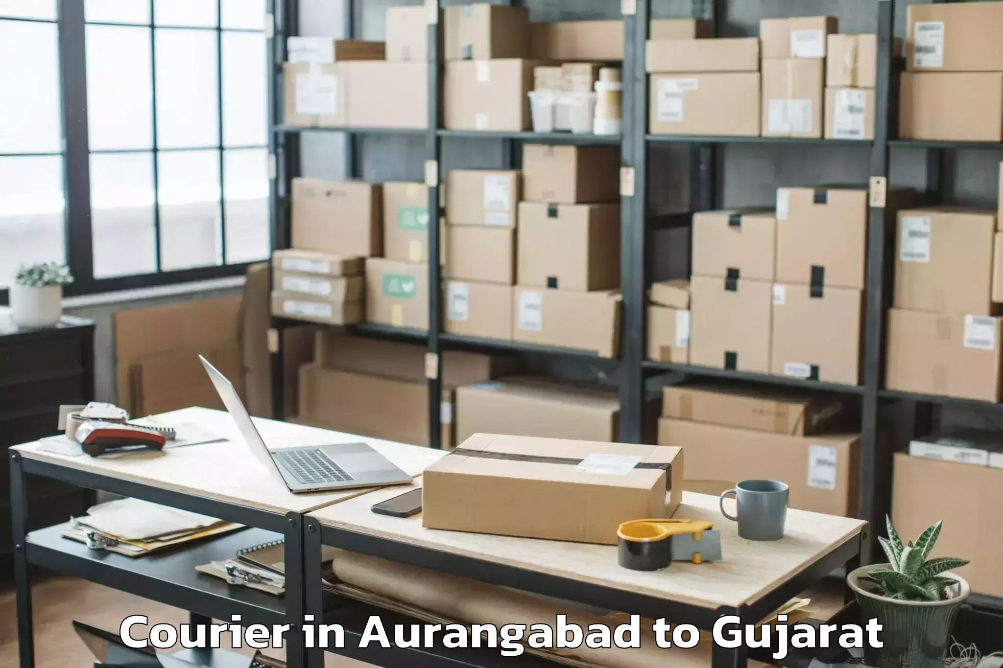 Leading Aurangabad to Marwadi University Rajkot Courier Provider